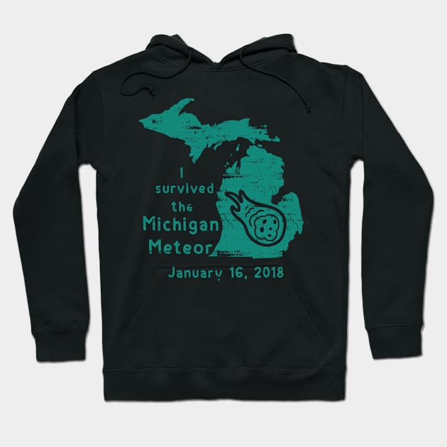 I Survived the Michigan Meteor Hoodie by 4Craig